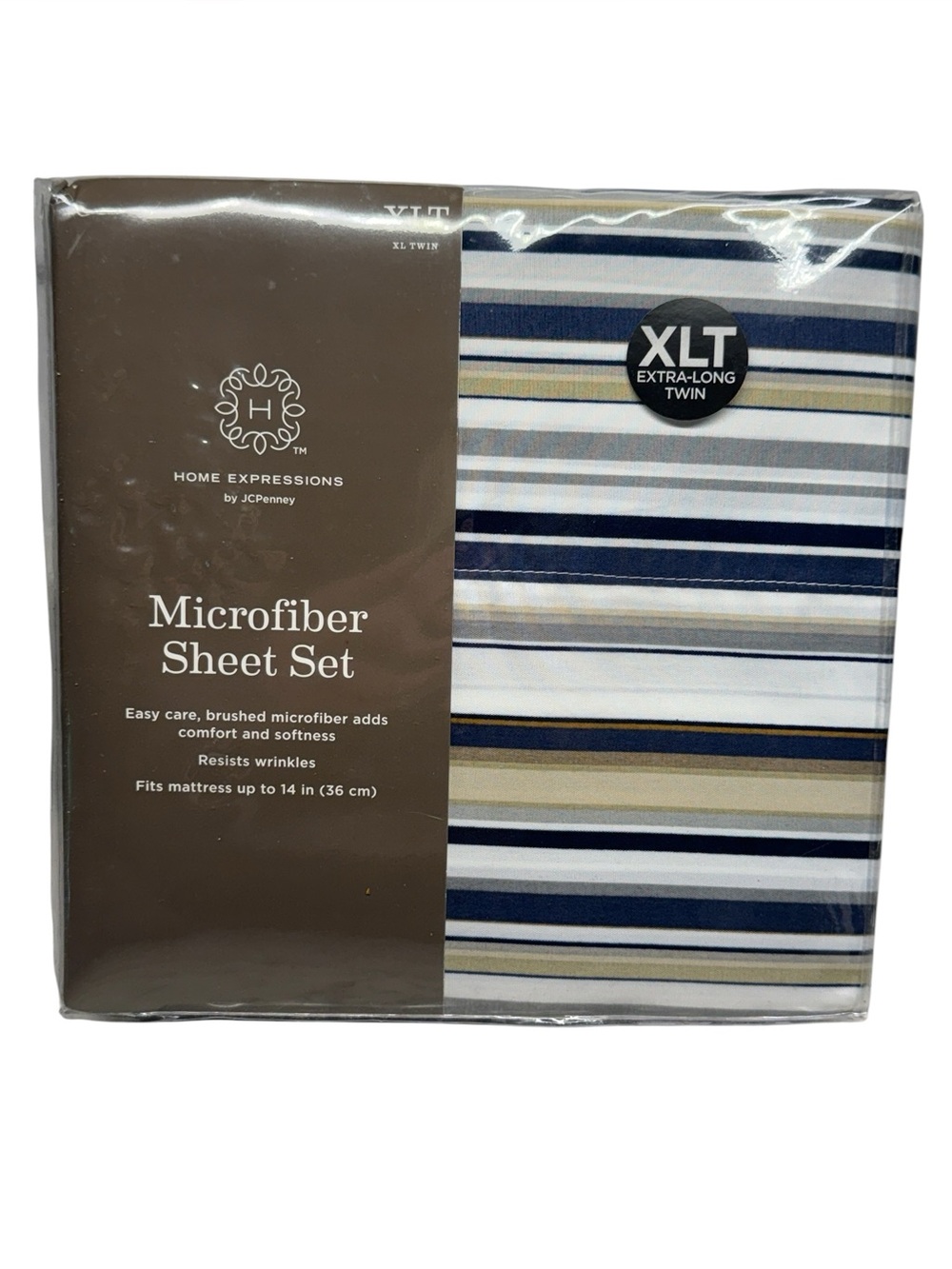 Home Expressions By JC Penney XLT Twin Microfiber Sheet Set NEW